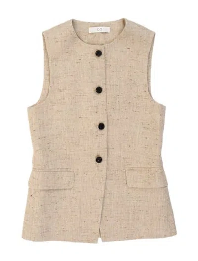 Pre-owned Co Hemp Sleeveless Top In Neutrals
