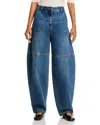 Co High-rise Wide-leg Denim Balloon Pants In Indigo