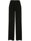 Co High Waisted Palazzo Trousers In Black