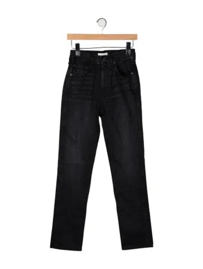 Pre-owned Co High-rise Straight Leg Jeans In Black