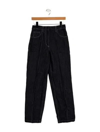 Pre-owned Co High-rise Straight Leg Jeans In Blue
