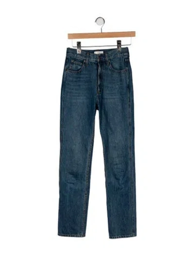 Pre-owned Co High-rise Straight Leg Jeans In Blue
