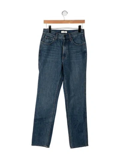 Pre-owned Co High-rise Straight Leg Jeans In Blue
