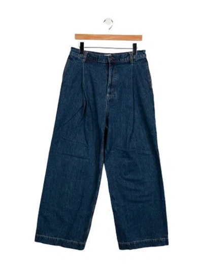 Pre-owned Co High-rise Wide Leg Jeans In Blue