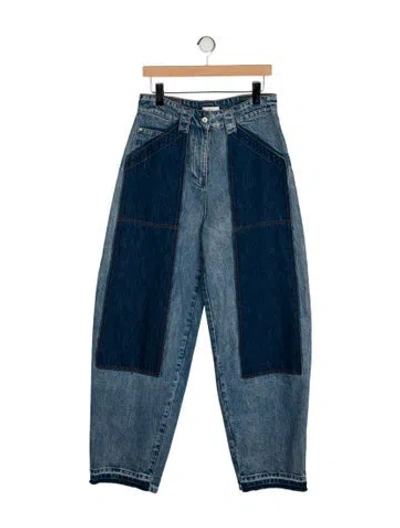 Pre-owned Co High-rise Wide Leg Jeans In Blue