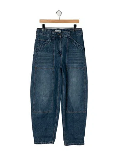 Pre-owned Co High-rise Wide Leg Jeans In Blue