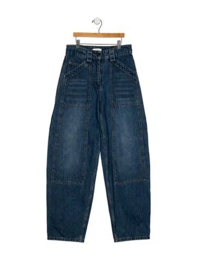Pre-owned Co High-rise Wide Leg Jeans In Blue