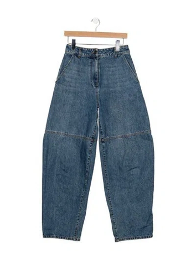 Pre-owned Co High-rise Wide Leg Jeans In Blue