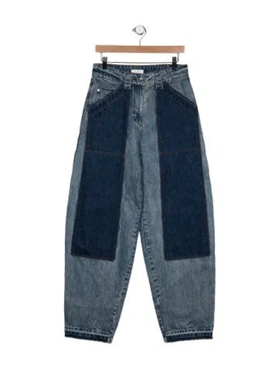Pre-owned Co High-rise Wide Leg Jeans In Blue