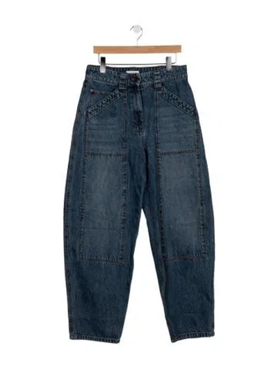 Pre-owned Co High-rise Wide Leg Jeans In Blue