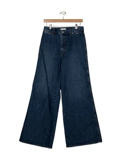 Pre-owned Co High-rise Wide Leg Jeans In Blue