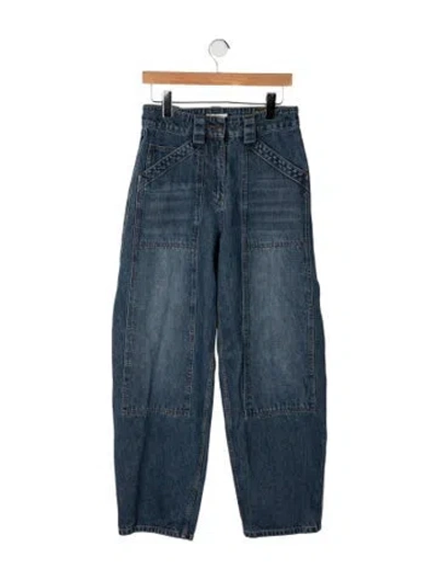 Pre-owned Co High-rise Wide Leg Jeans In Blue