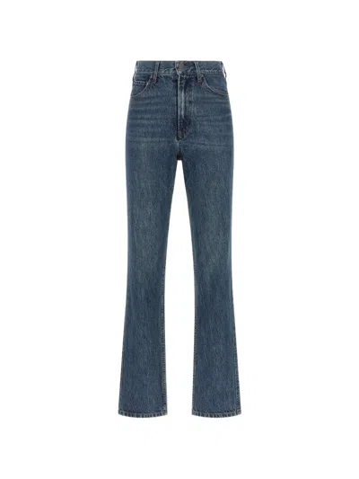 Co High-waisted Flared Jeans In Blue