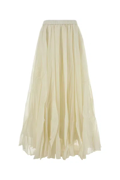 Co Pleated-detail Elasticated-waist Skirt In Neutral