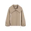 Co Rolled Llar Jacket Camel In Brown