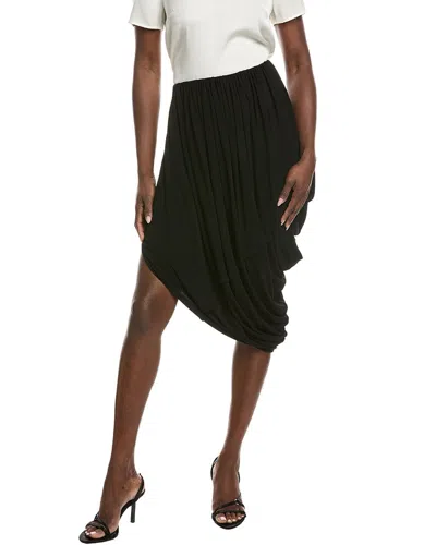 Co Jersey Draped Skirt In Black