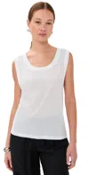 Co Jersey Tank Top Ivory In White