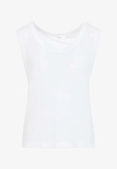 Co Jersey Tank Top In White