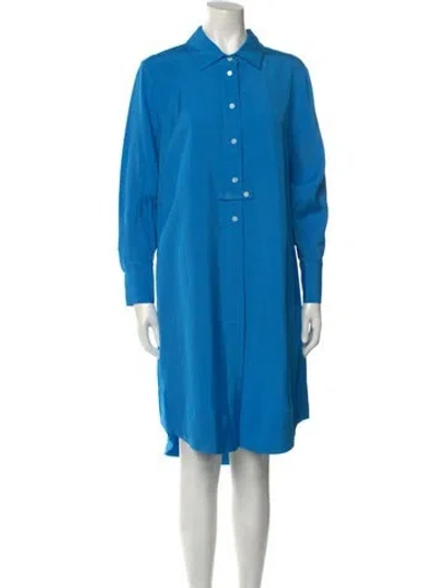 Pre-owned Co Knee-length Dress In Blue