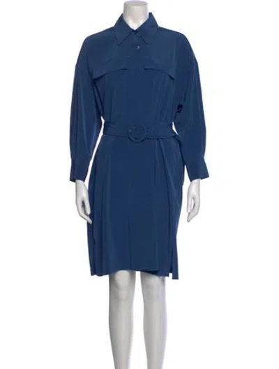 Pre-owned Co Knee-length Dress In Blue
