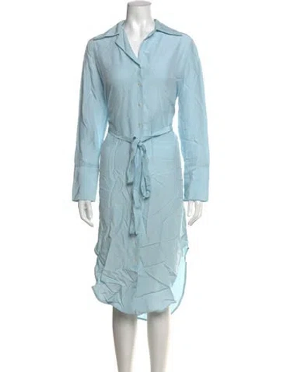 Pre-owned Co Knee-length Dress In Blue
