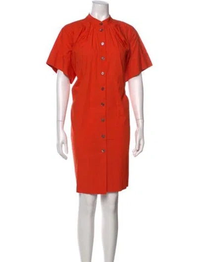 Pre-owned Co Knee-length Dress In Orange