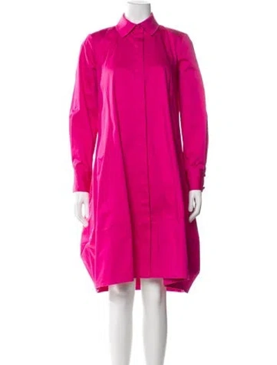 Pre-owned Co Knee-length Dress In Purple