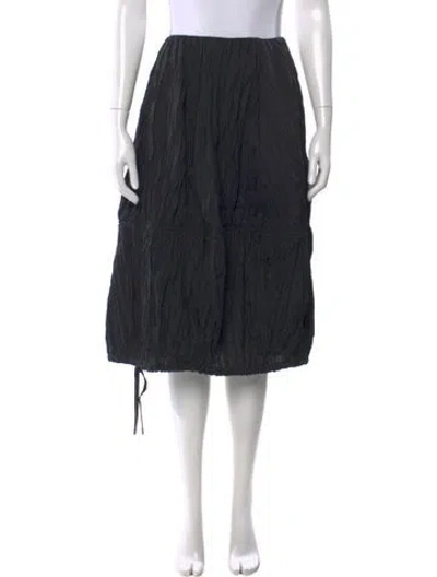 Pre-owned Co Knee-length Skirt In Black