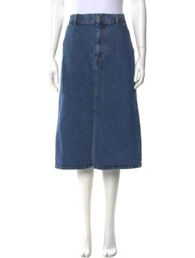 Pre-owned Co Knee-length Skirt In Blue