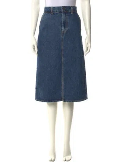 Pre-owned Co Knee-length Skirt In Blue
