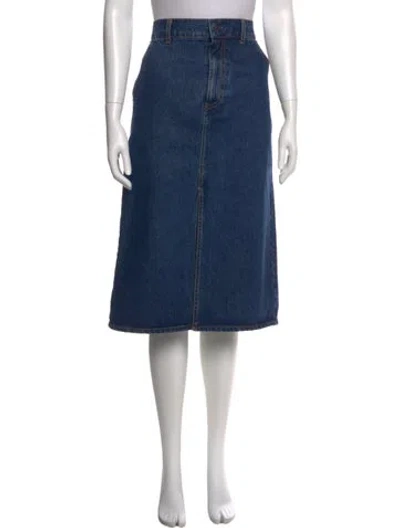Pre-owned Co Knee-length Skirt In Blue