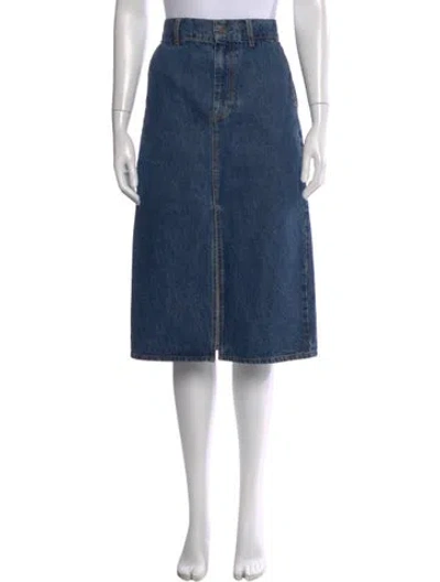 Pre-owned Co Knee-length Skirt In Blue