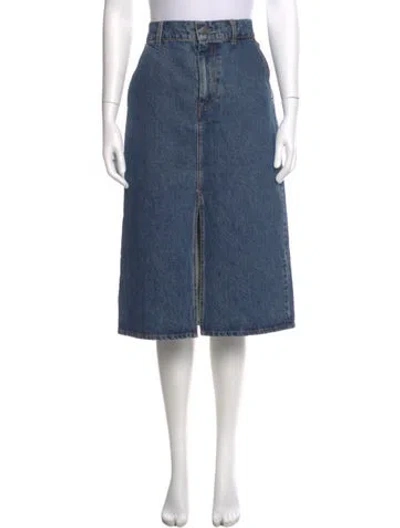 Pre-owned Co Knee-length Skirt In Blue