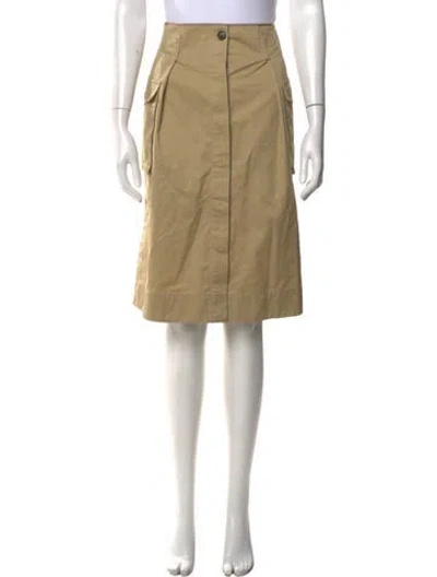 Pre-owned Co Knee-length Skirt In Brown
