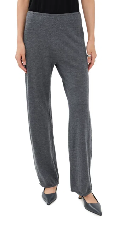 Co Knit Cashmere Pants Grey In Gray