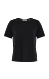 Co Knit Cashmere-silk T-shirt In Dark Grey