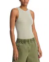 Co Cashmere Knit Tank Top In Alfalfa