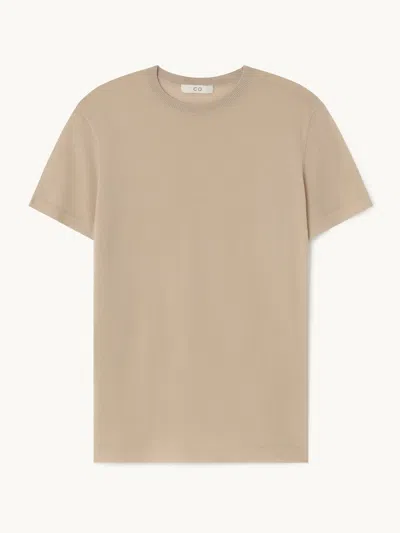 Co Knit Shirt Chestnut S In Neutral