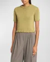 Co Knit Shrunken Tee In Sage