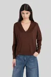Co Knitwear In Brown Cashmere In Brown