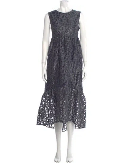 Pre-owned Co Lace Pattern Long Dress In Multi