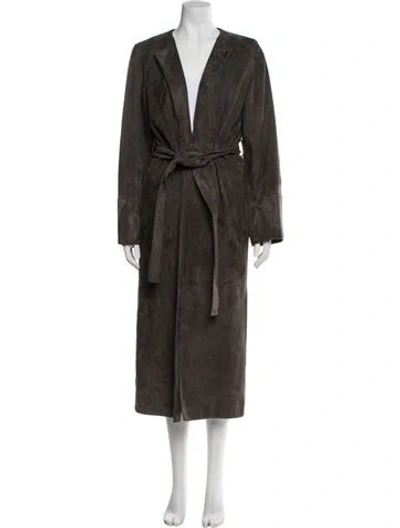 Pre-owned Co Lambskin Jacket In Brown