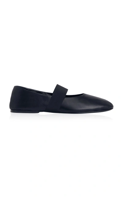 Co Leather Ballet Flats In Black