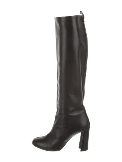 Pre-owned Co Leather Boots In Black