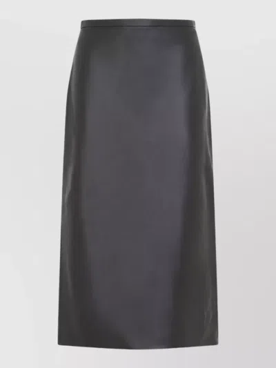 Co Leather High-waisted Midi Pencil Skirt In Black