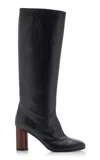 Co Leather Knee-high Boots In Black