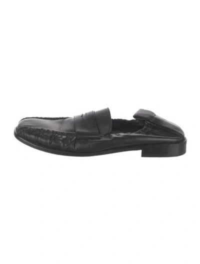 Pre-owned Co Leather Loafers In Black