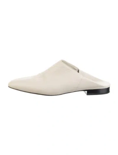 Pre-owned Co Leather Mules In Neutrals