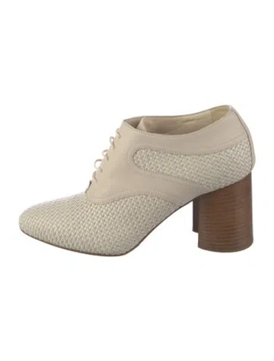 Pre-owned Co Leather Patterned Pumps In Neutrals