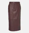 CO LEATHER PENCIL SKIRT